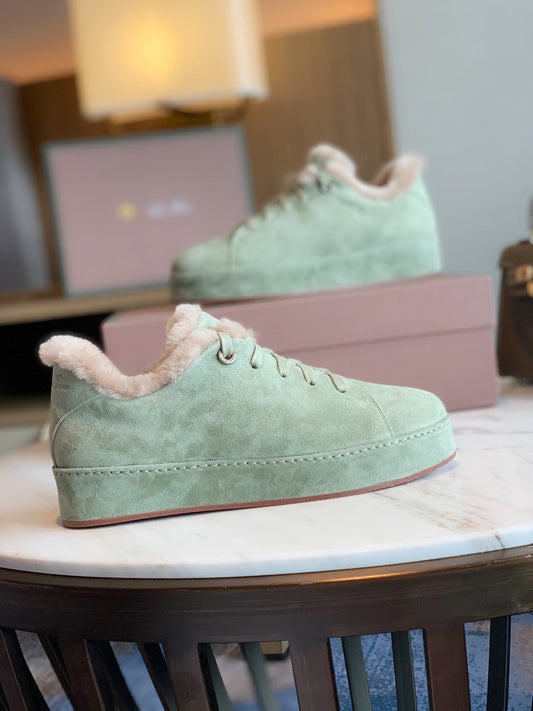 LP WINTER NUAGES SNEAKERS MINT LAMBSKIN