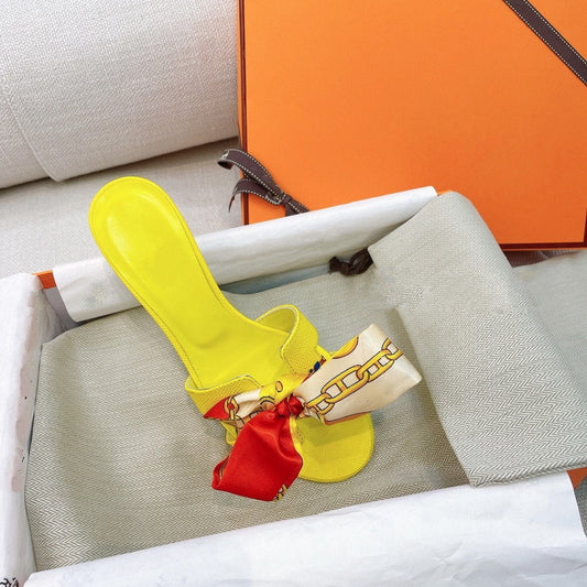 0asis Sandal Epsom Calfskin Lemon