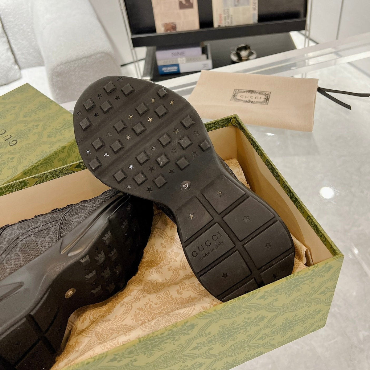 GG 100 RHYTON SNEAKER Ink Black