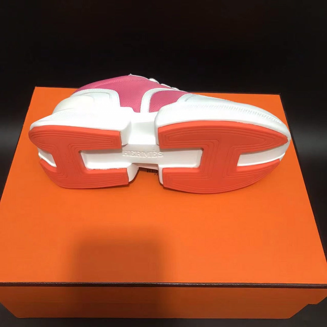 GIGA SNEAKER HOT PINK MIX WHITE CALFSKIN