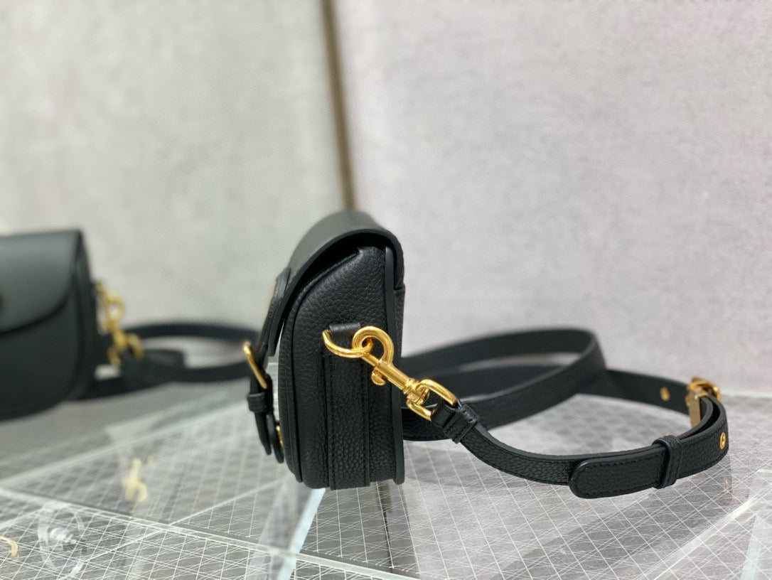 MINI DIOR BOBBY BAG 18 CM IN BLACK CALFSKIN