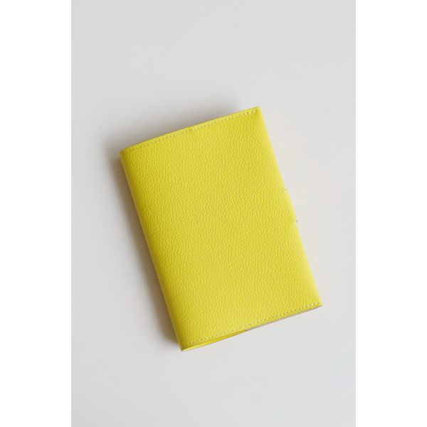 HERM R.M.S Passport Holder in Lime Evercolor Calfskin