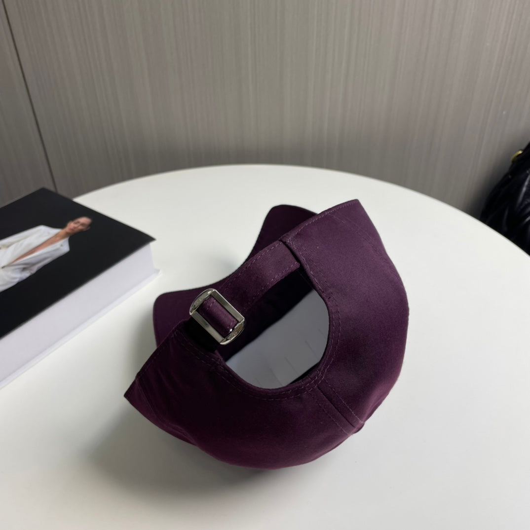 BASEBALL CAP MODEL 650713 IN WINE PURPLE COTTON