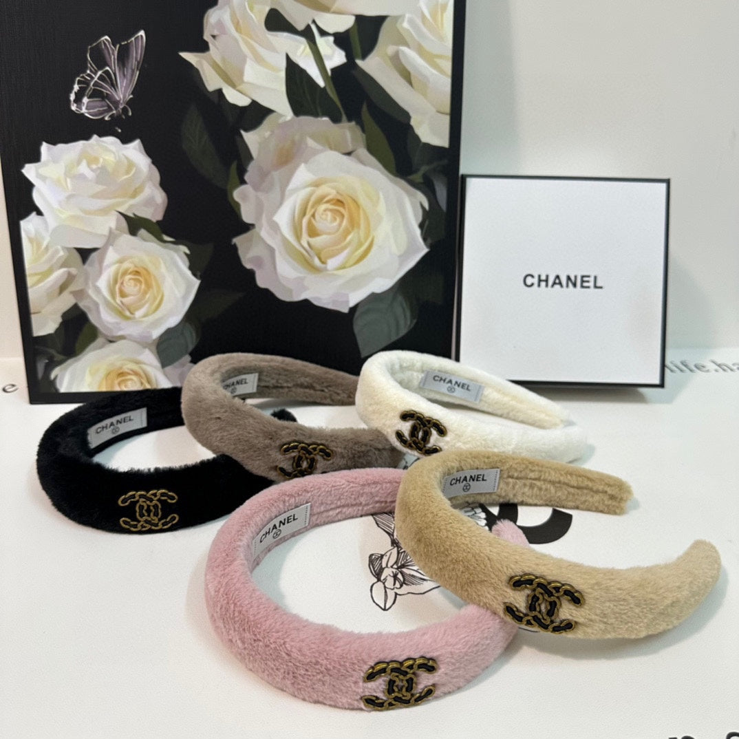 FLAMINGO PINK SHEARLING HEADBAND 151383