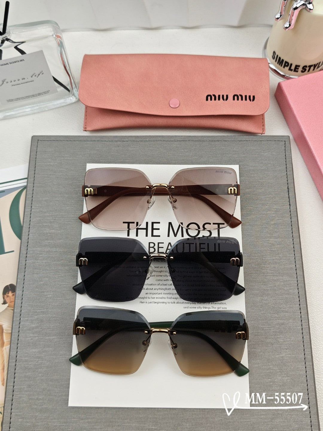 RUNWAY SQUARE SUNGLASSES 55507 IN ACETATE