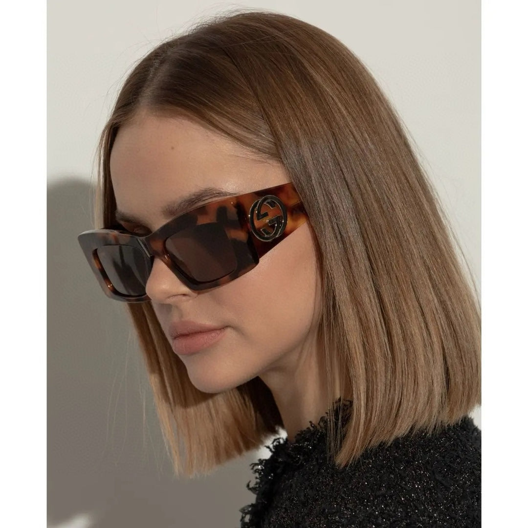 RECTANGULAR FRAME SUNGLASSES GG1842S IN ACETATE