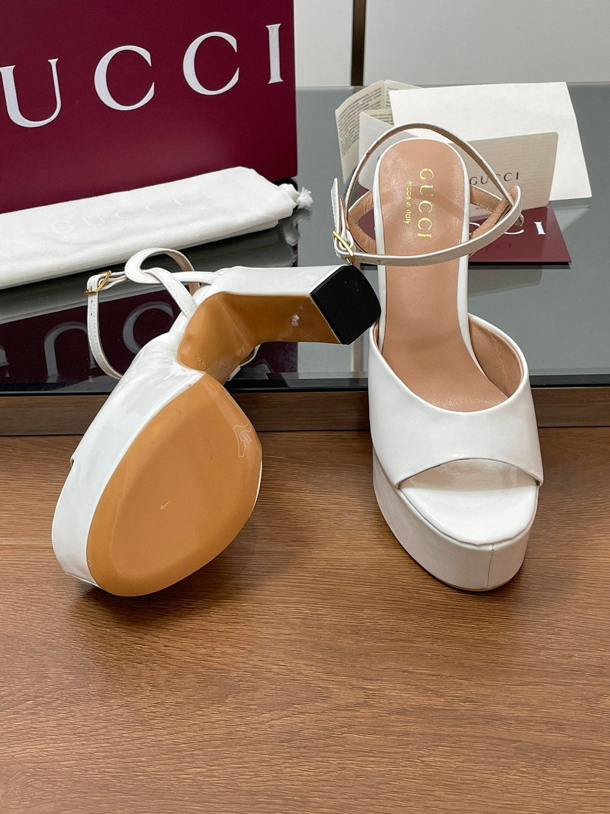 HIGH HEEL SANDALS 13 CM IN WHITE LAMBSKIN
