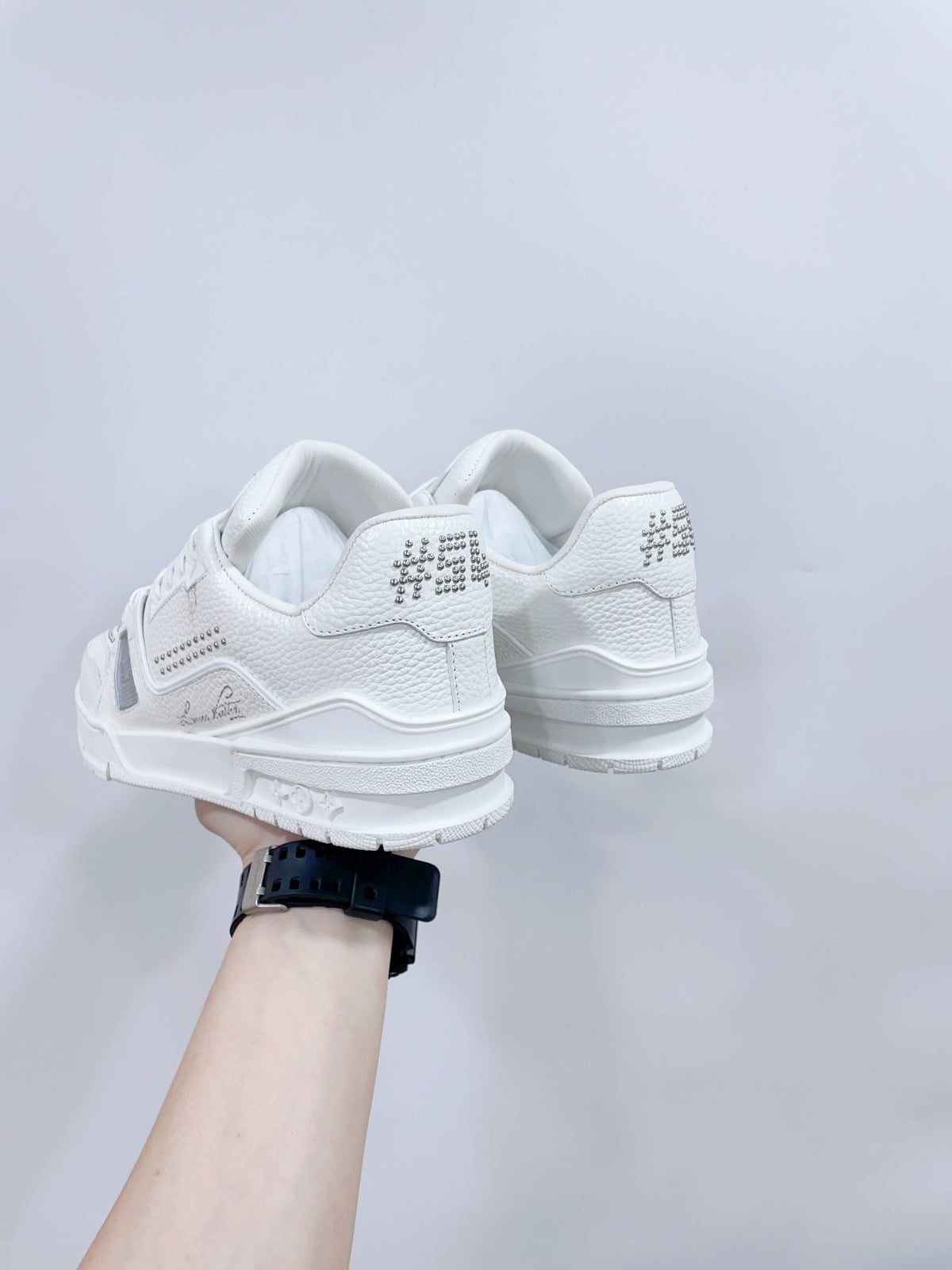 TRAINER SNEAKER IN WHITE CALFSKIN