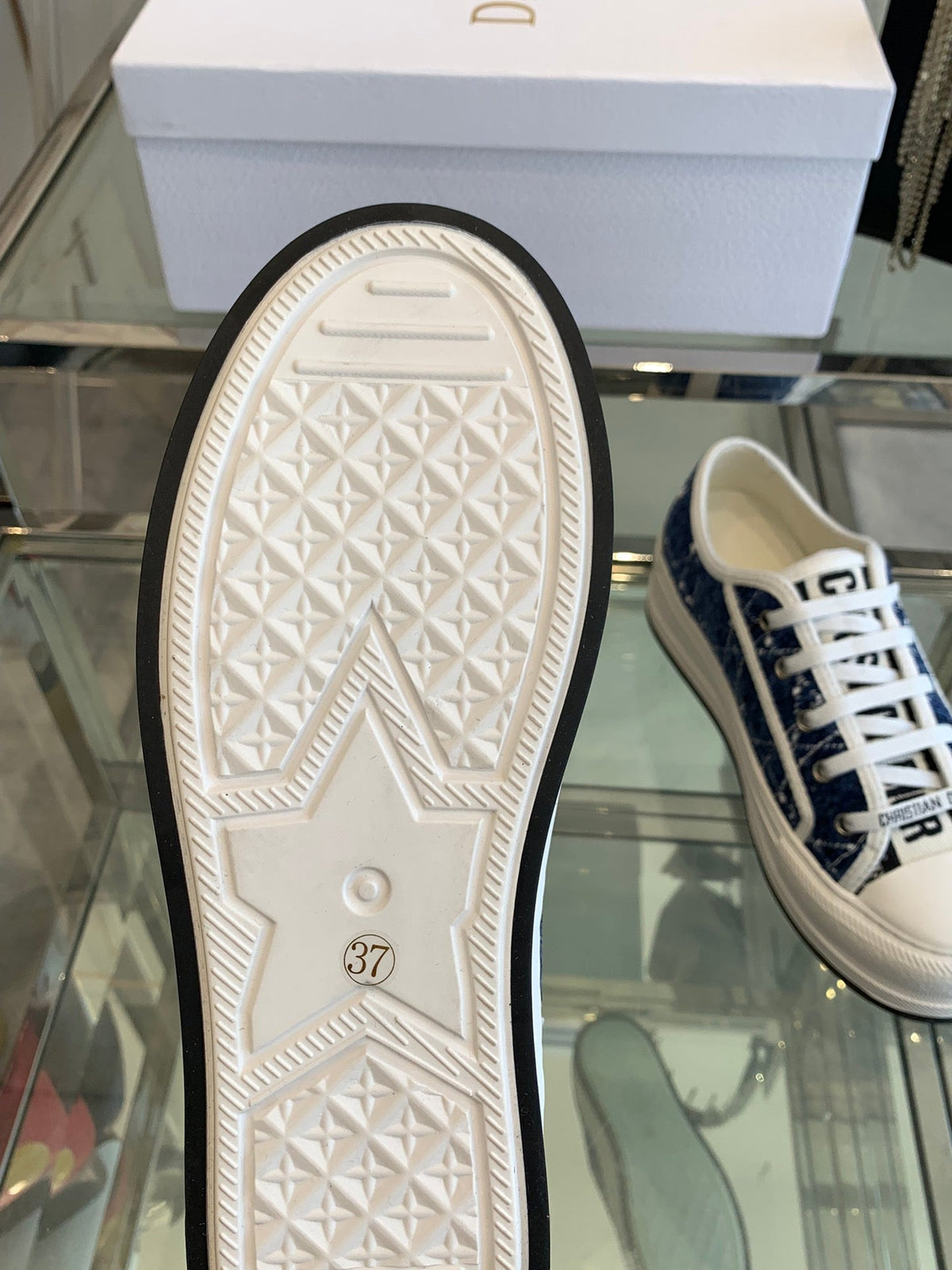 WALK'N PLATFORM SNEAKER DENIM BLUE CANNAGE TWEED