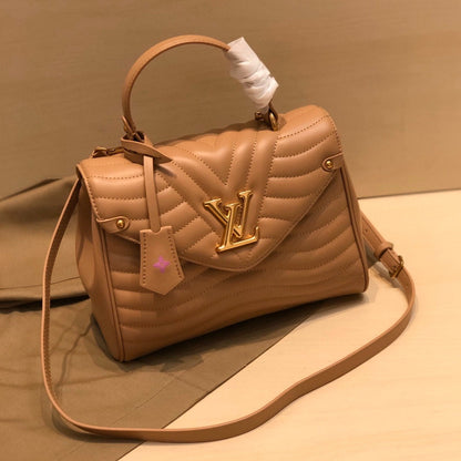LV NEW WAVE TOP HANDLE 26CM BEIGE CALFSKIN