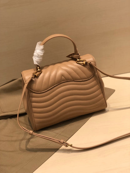 LV NEW WAVE TOP HANDLE 26CM BEIGE CALFSKIN