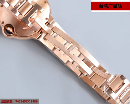 BALLON BLEU 33MM ROSE GOLD DIAL