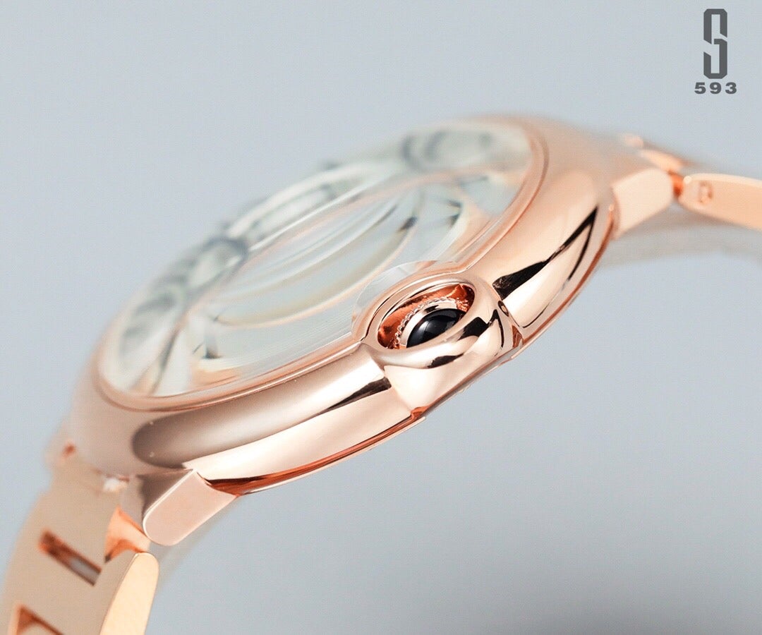 BALLON BLEU DATE ROSE GOLD WHITE DIAL