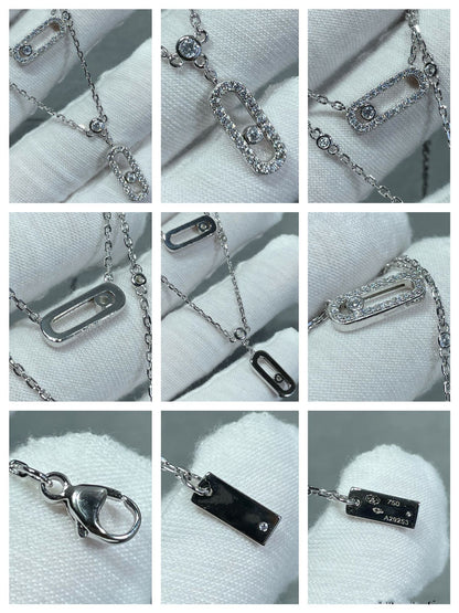 MOVE 2 ROW DIAMOND NECKLACE
