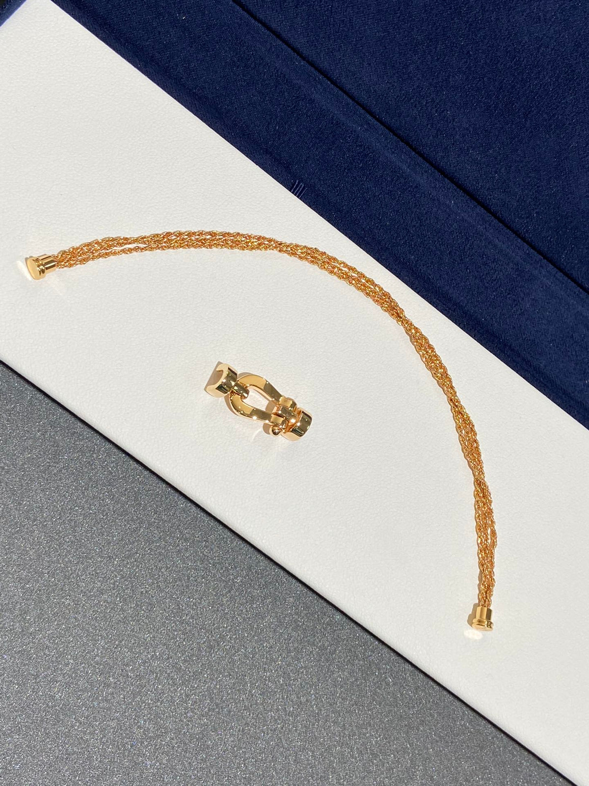 FORCE 10 MULTICHAIN PINK GOLD BRACELET