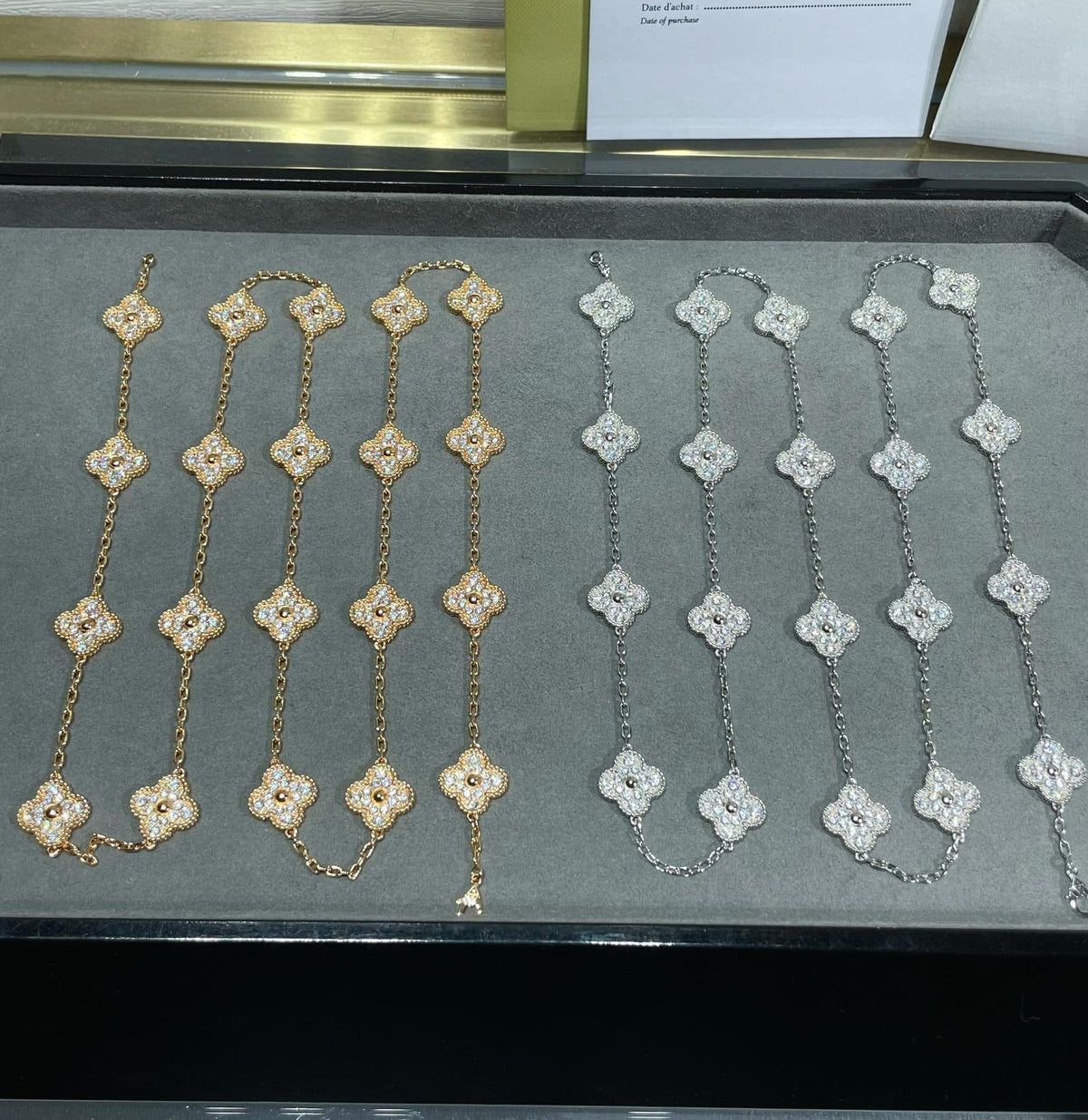 CLOVER 20 MOTIF DIAMOND NECKLACE
