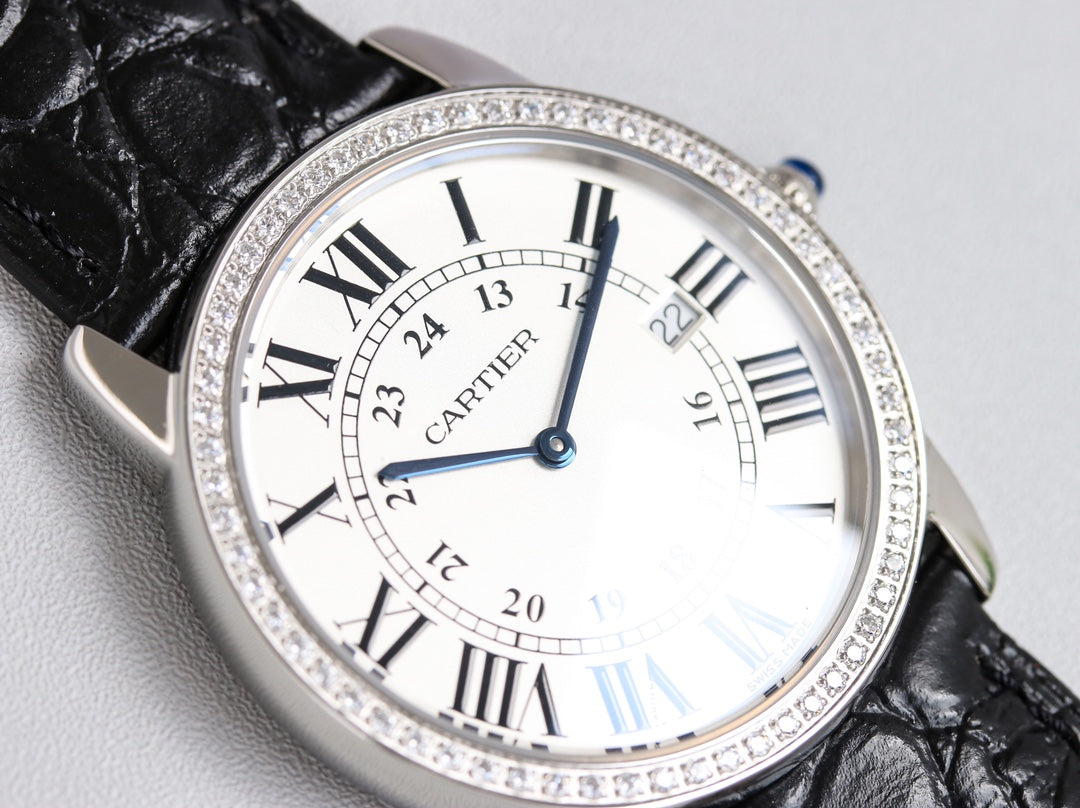 RONDE SOLO STEEL BLACK LEATHER