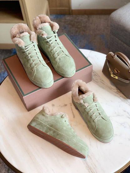 LP WINTER NUAGES HIGH SNEAKERS MINT LAMBSKIN