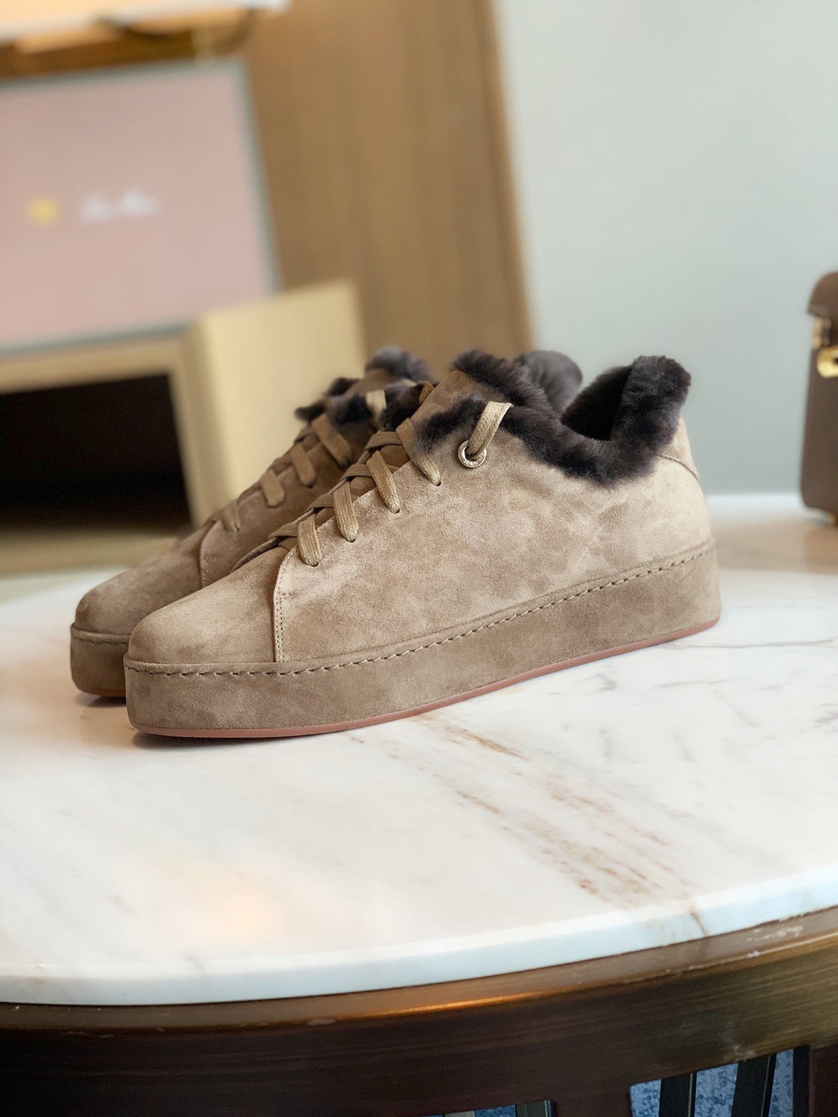 LP WINTER NUAGES SNEAKERS CEDAR LAMBSKIN
