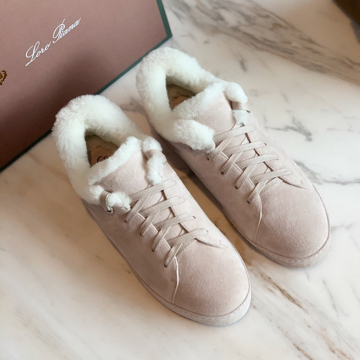 LP WINTER NUAGES SNEAKERS CREAMY WHITE LAMBSKIN