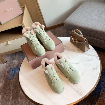 LP WINTER NUAGES HIGH SNEAKERS MINT LAMBSKIN