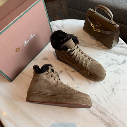 LP WINTER NUAGES HIGH SNEAKERS CEDAR LAMBSKIN