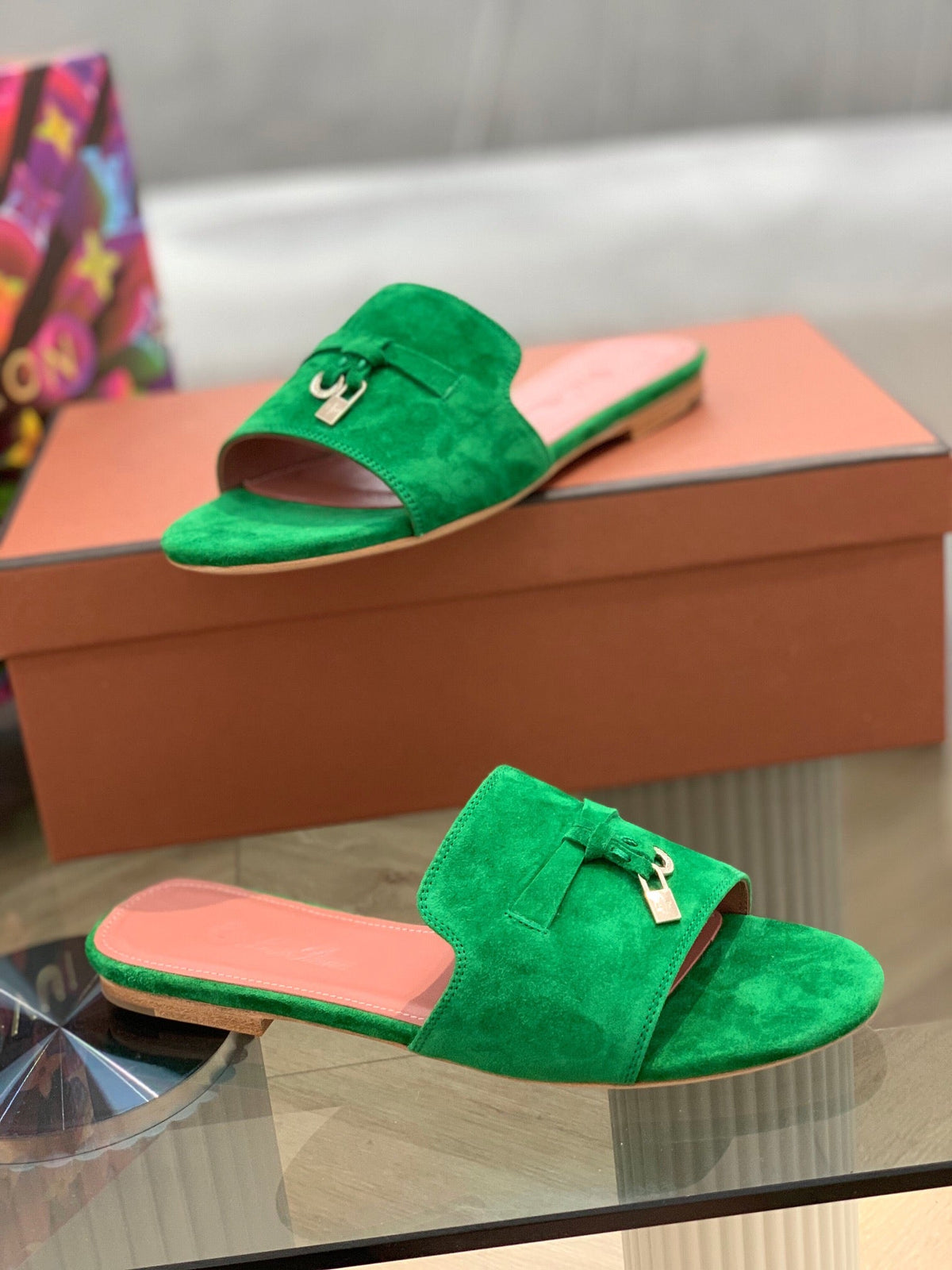 LP SUMMER CHARMS SANDALS EMERALD SUEDE