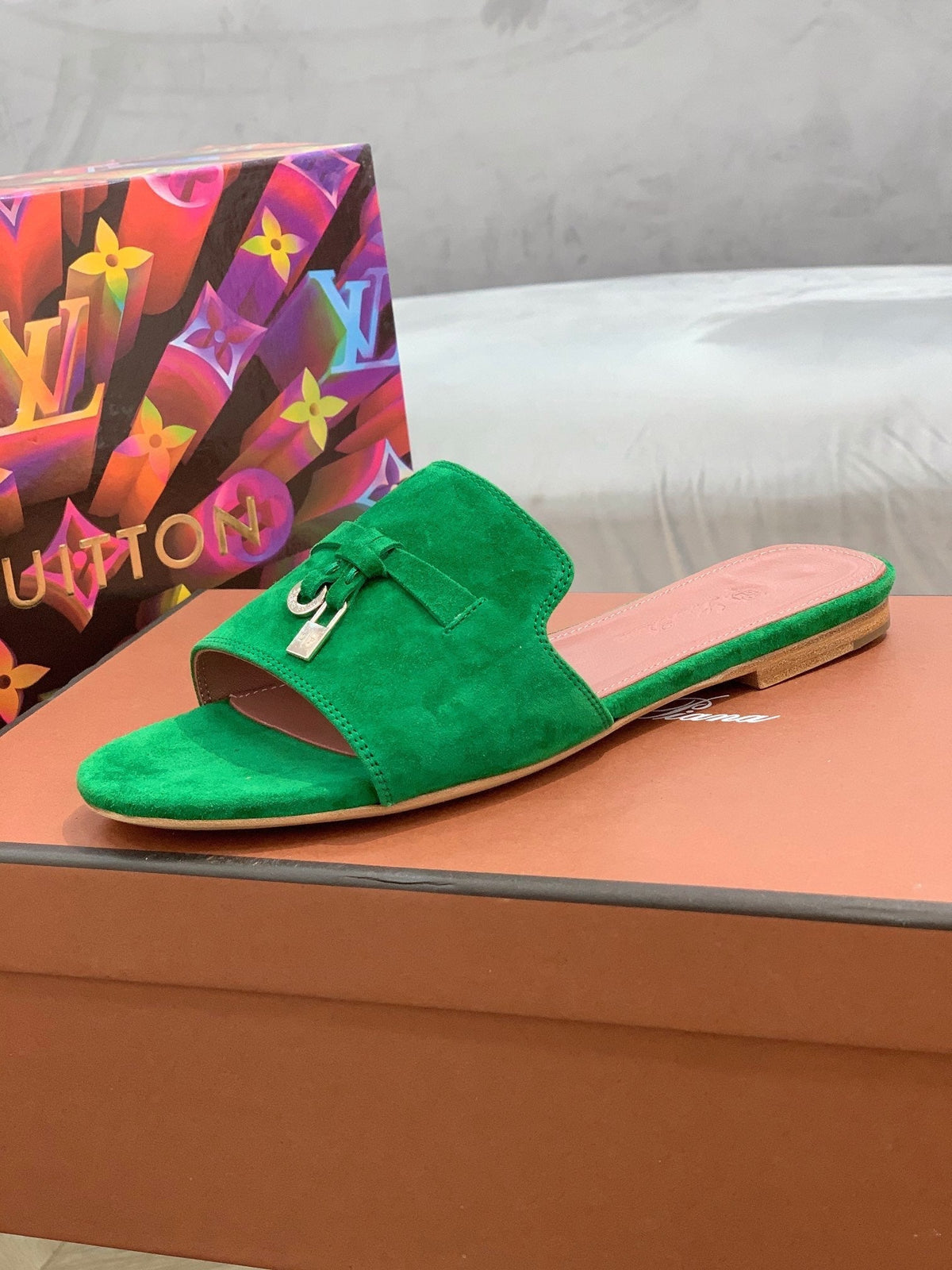 LP SUMMER CHARMS SANDALS EMERALD SUEDE