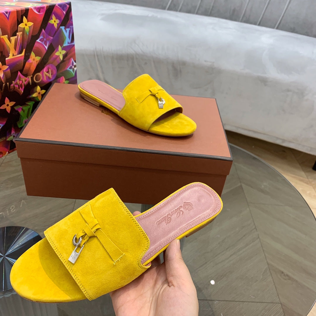 LP SUMMER CHARMS SANDALS YELLOW SUEDE