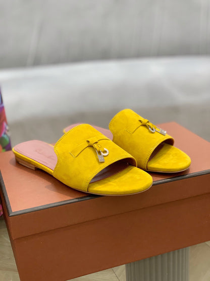 LP SUMMER CHARMS SANDALS YELLOW SUEDE