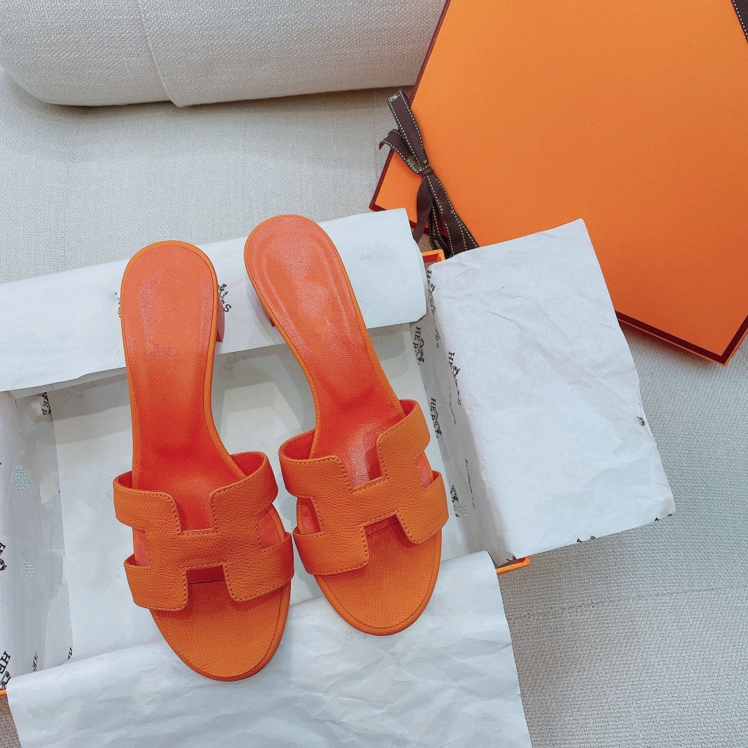 0asis Sandal Epsom Calfskin Orange