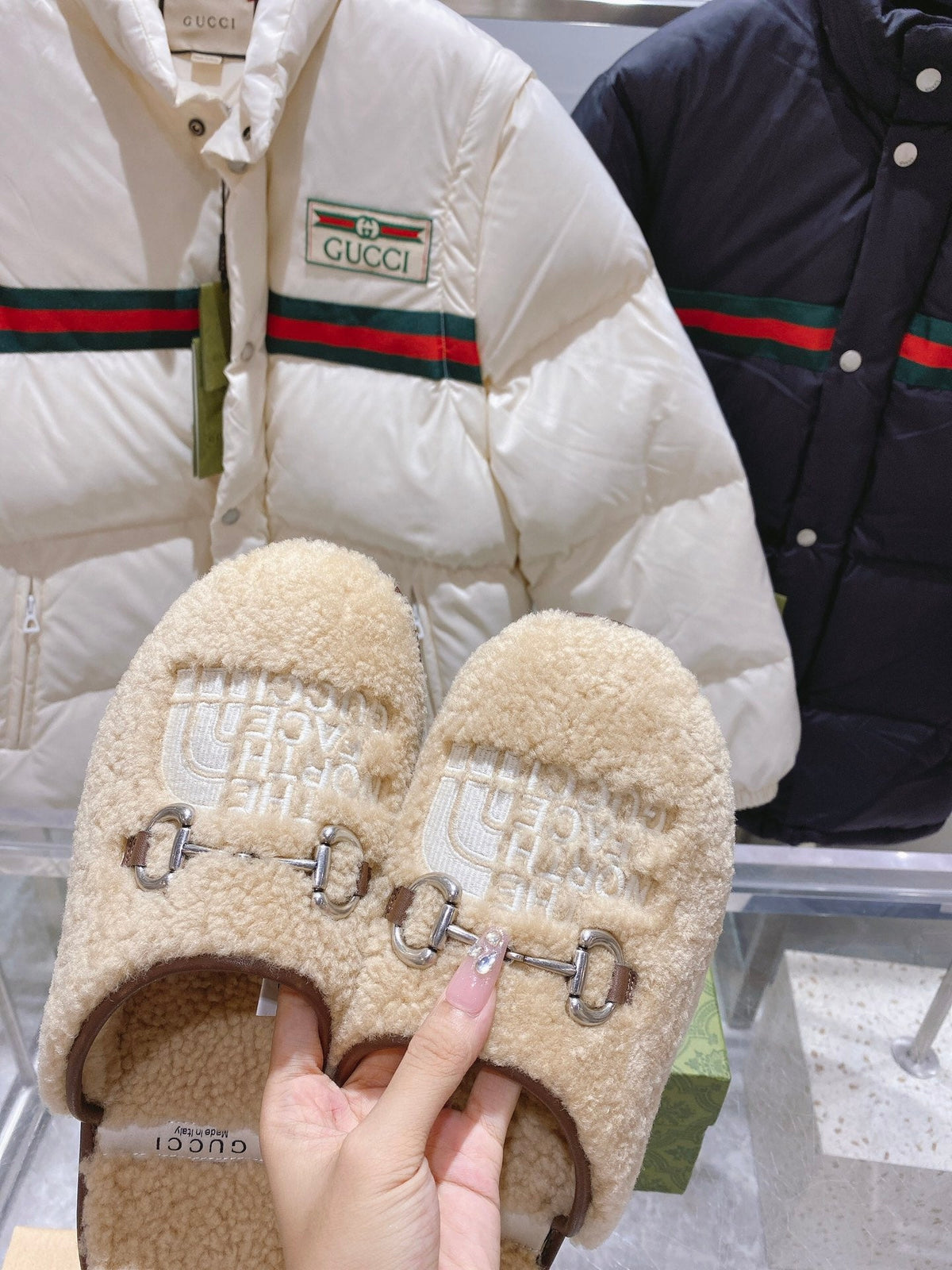GGxTHE NORTH FACE HORSEBIT MULE IN BEIGE WOOL