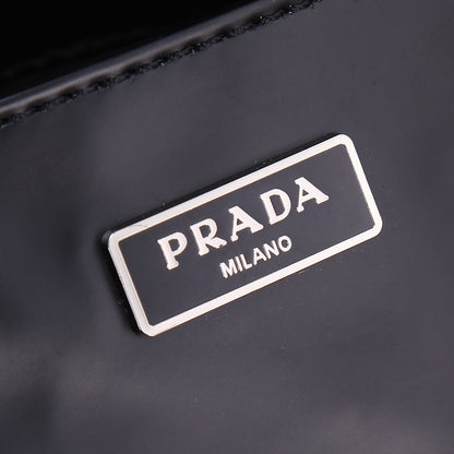 PRA 23 BAG IN BLACK CALFSKIN SILVER HARDWARE