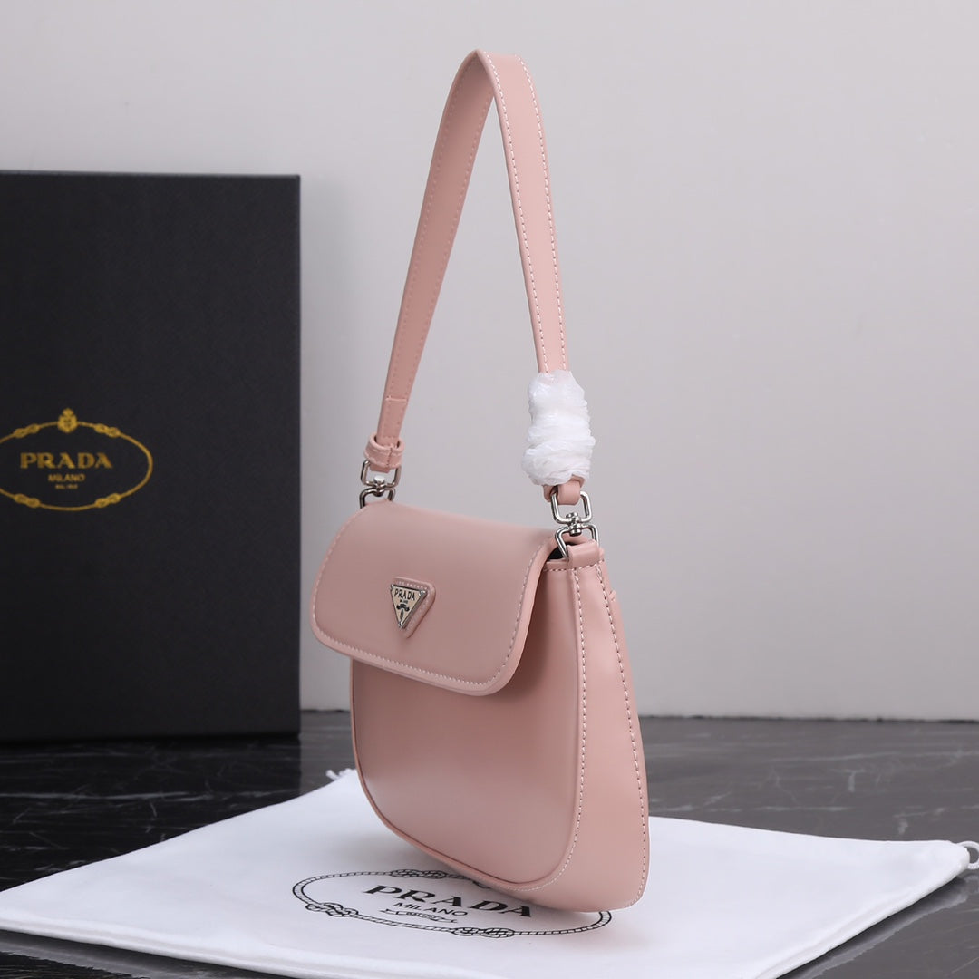 PRA 23 BAG IN LIGHT PINK CALFSKIN SILVER HARDWARE