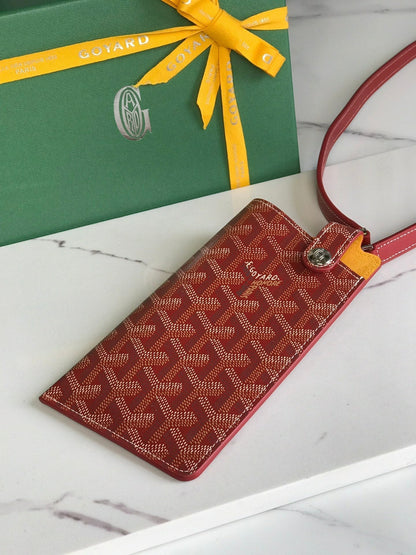 MONTMARTRE GM CASE 18 IN CLASSIC RED GOYARDINE CANVAS