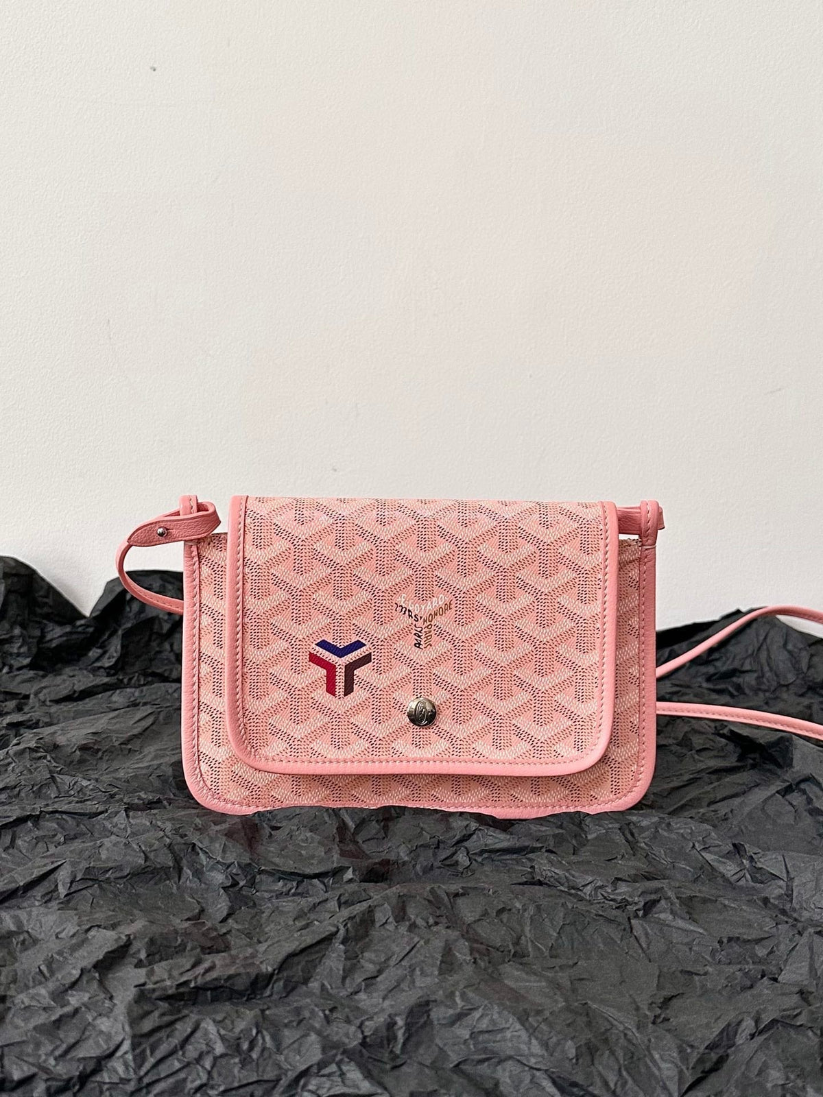 PLUMET POCKET WALLET 20 IN PINK GOYARDINE CANVAS AND LAMBSKIN TRIM