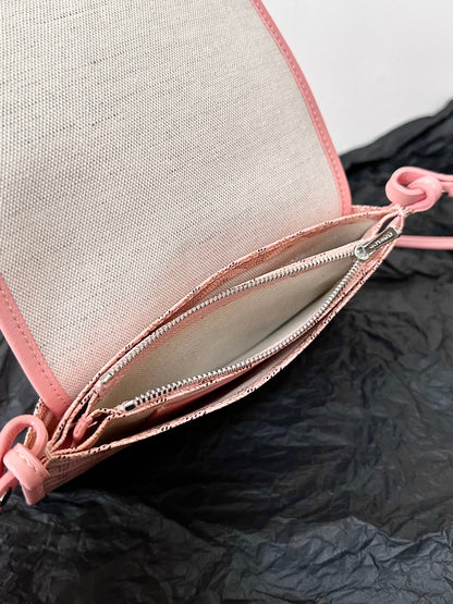 PLUMET POCKET WALLET 20 IN PINK GOYARDINE CANVAS AND LAMBSKIN TRIM