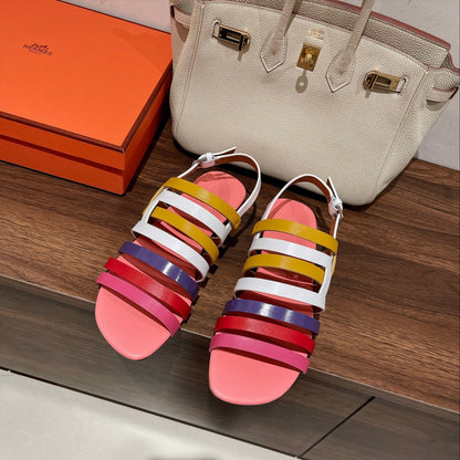 EPHESE SANDAL MULTI-COLOR CALFSKIN