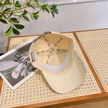 BASEBALL HAT IN BEIGE CREAM JACQUARD FABRIC 219951