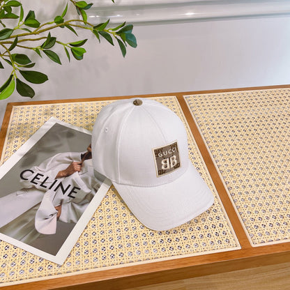BASEBALL HAT IN WHITE JACQUARD FABRIC 219954