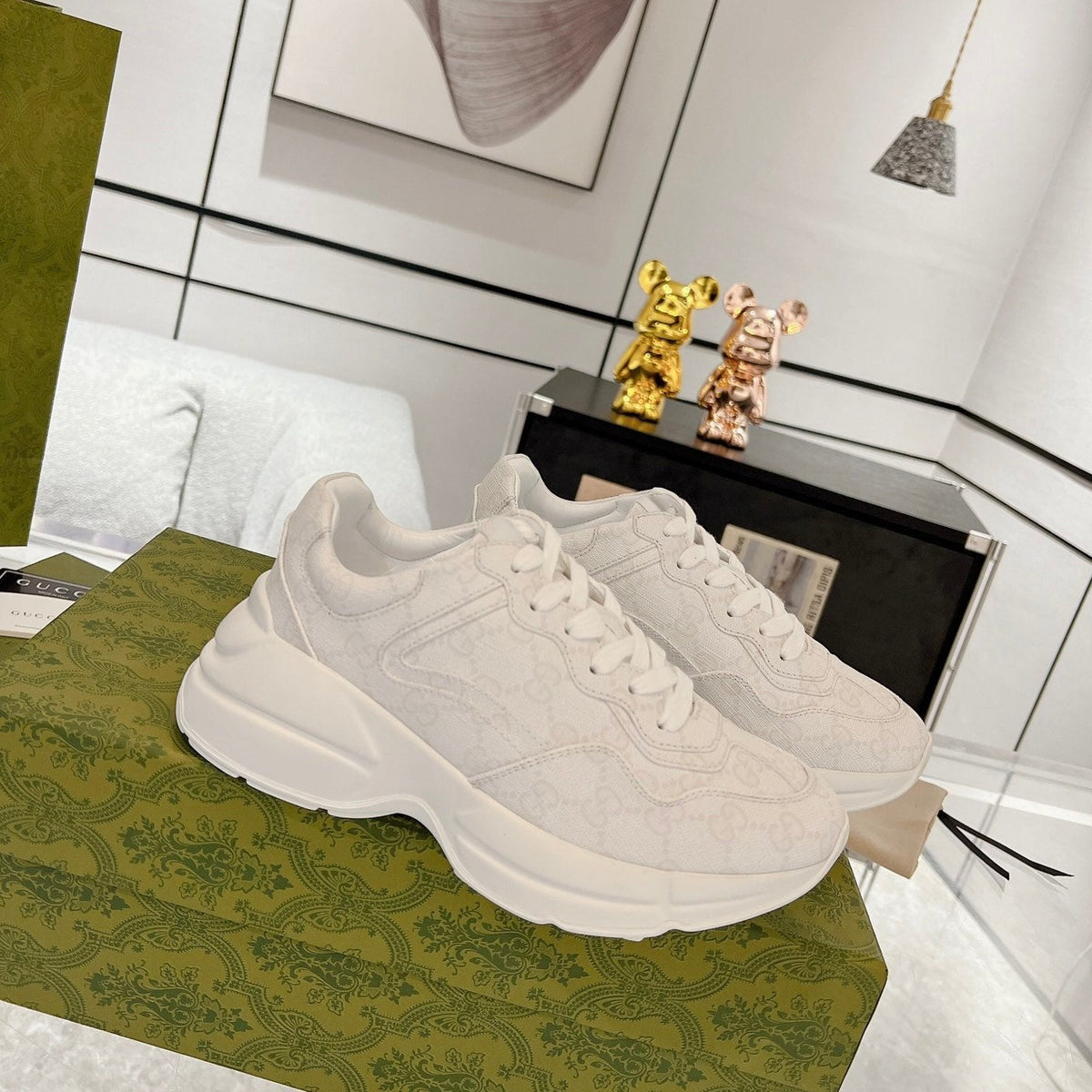 GG 100 RHYTON SNEAKER Creamy White