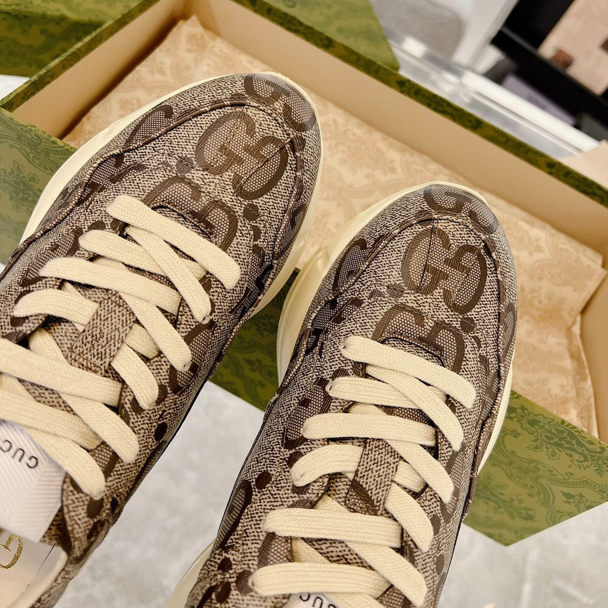 GG 100 RHYTON SNEAKER Brown