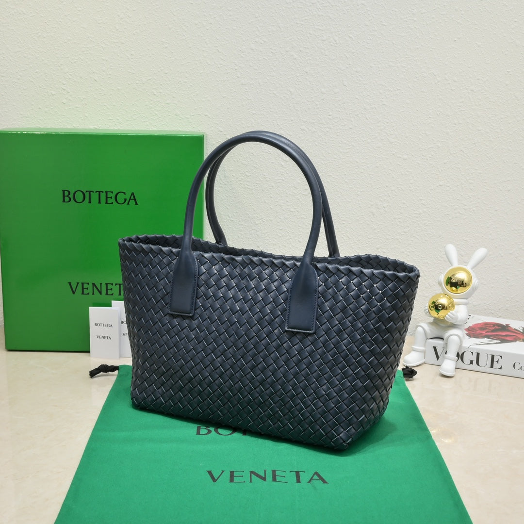 Large Cabat 45cm Navy Blue Lambskin Ghw