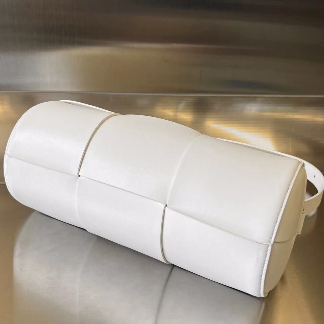 CYLINDER CASSETTE 30 IN WHITE CALFSKIN