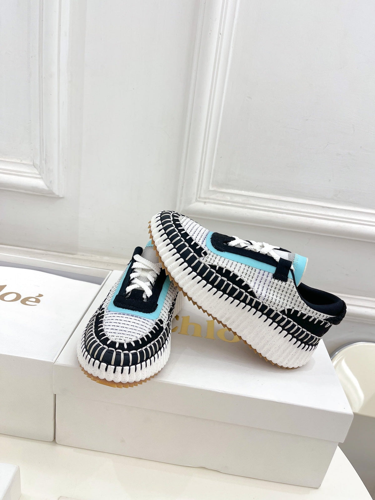 NAMA SNEAKER IN BLACK MIX COLORFUL SPECIAL FABRIC