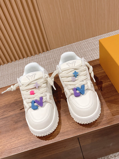 LV Trainer Maxi Sneaker White Calfskin