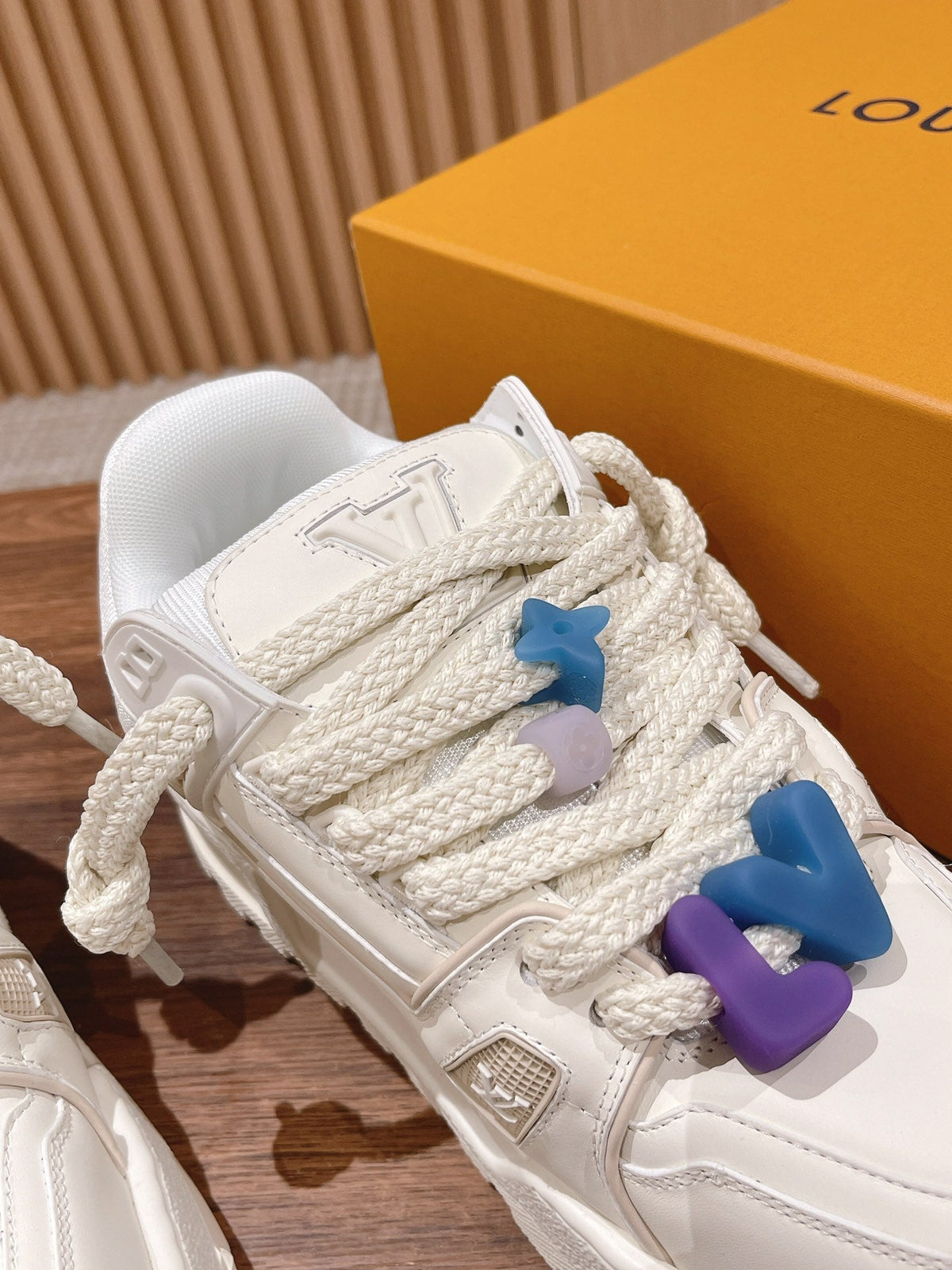 LV Trainer Maxi Sneaker White Calfskin