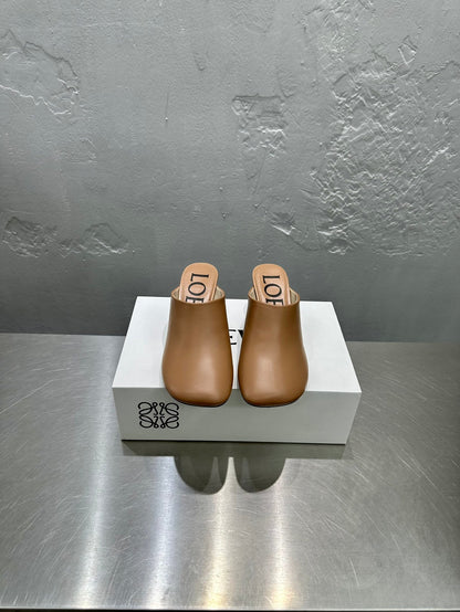 LW TOY MULE 55 TAWNY CALFSKIN