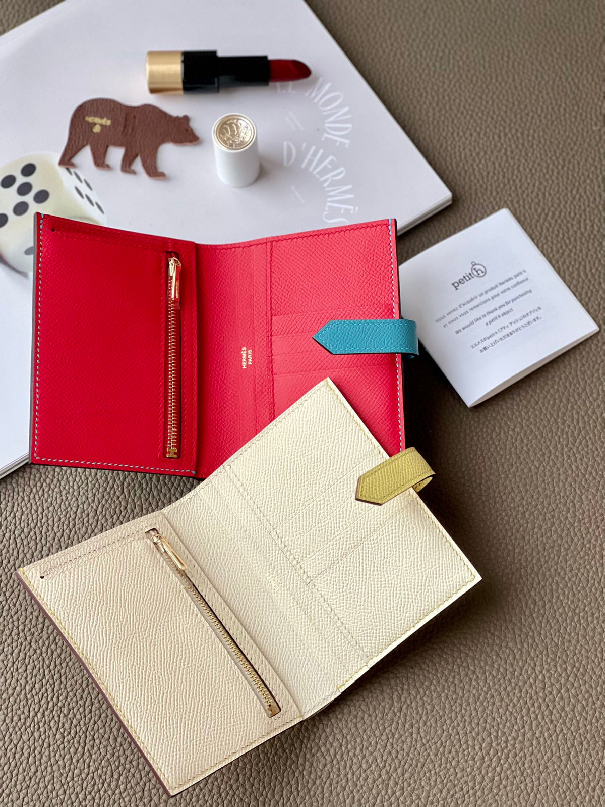HM MINI BEARN WALLET 10.5 EPSOM