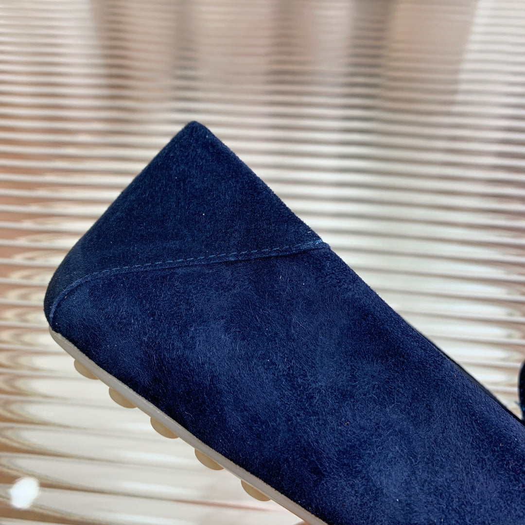 LP DOT SOLE WALK LOAFERS NAVY SUEDE